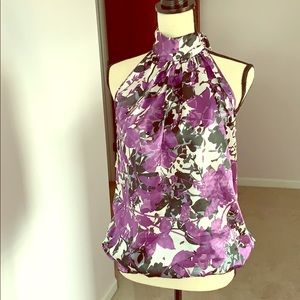 Gorgeous Silk Choker neck top